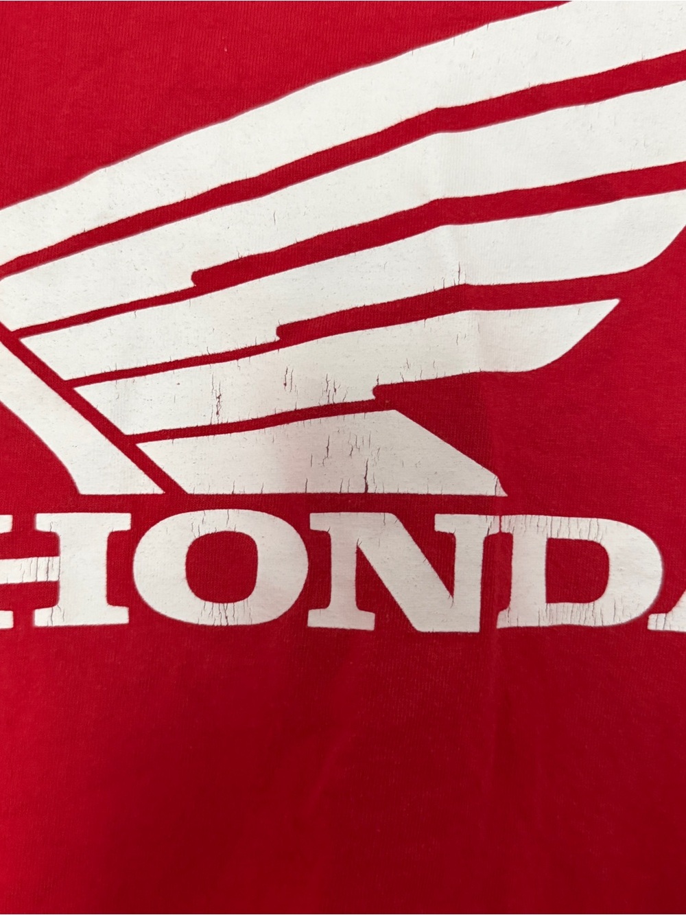 Honda Red Long-Sleeve Logo Tee for Men - Picture 3 of 4